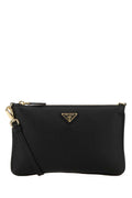 Prada Women Black Leather Crossbody Bag