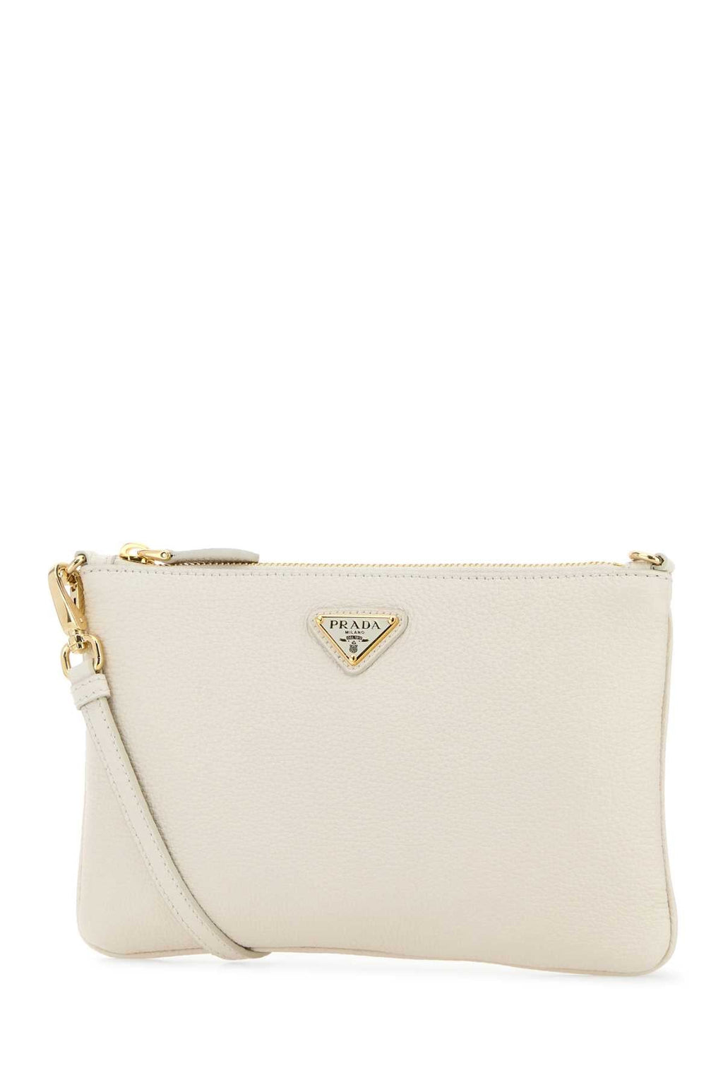 Prada Women White Leather Crossbody Bag