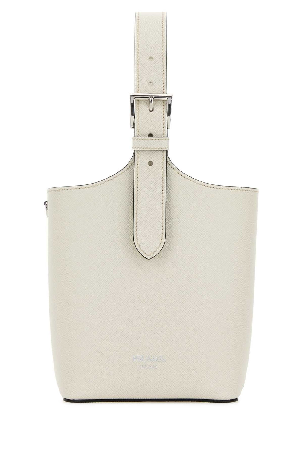 Prada Women White Leather Shoulder Bag