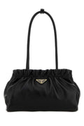 Prada Women Black Nappa Leather Shoulder Bag