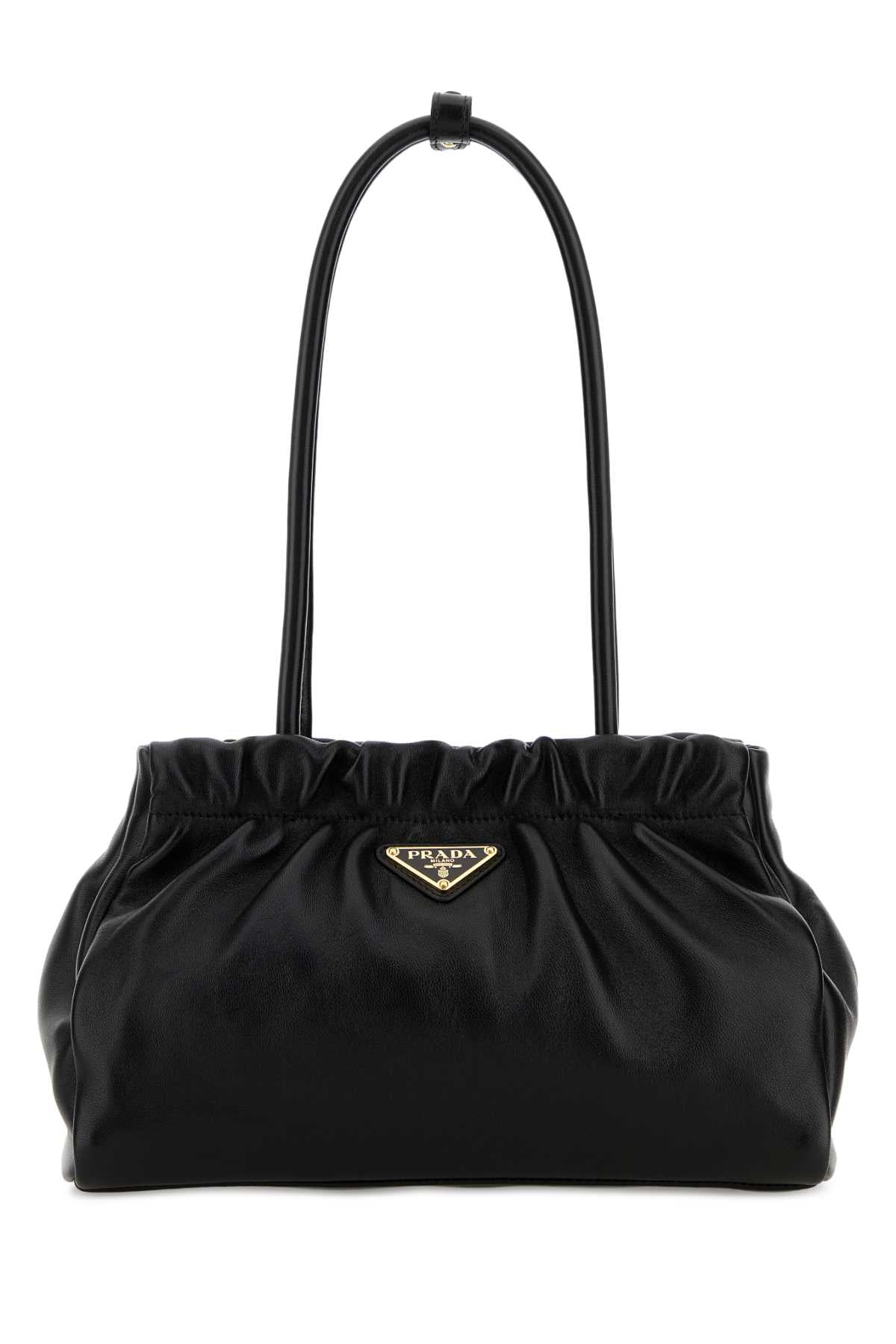 Prada Women Black Nappa Leather Shoulder Bag