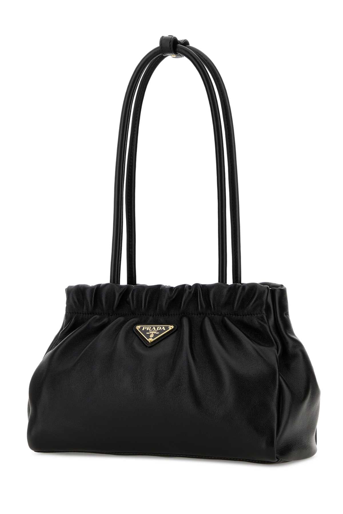 Prada Women Black Nappa Leather Shoulder Bag