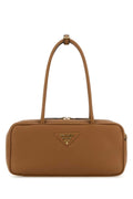 Prada Women Caramel Leather Shoulder Bag