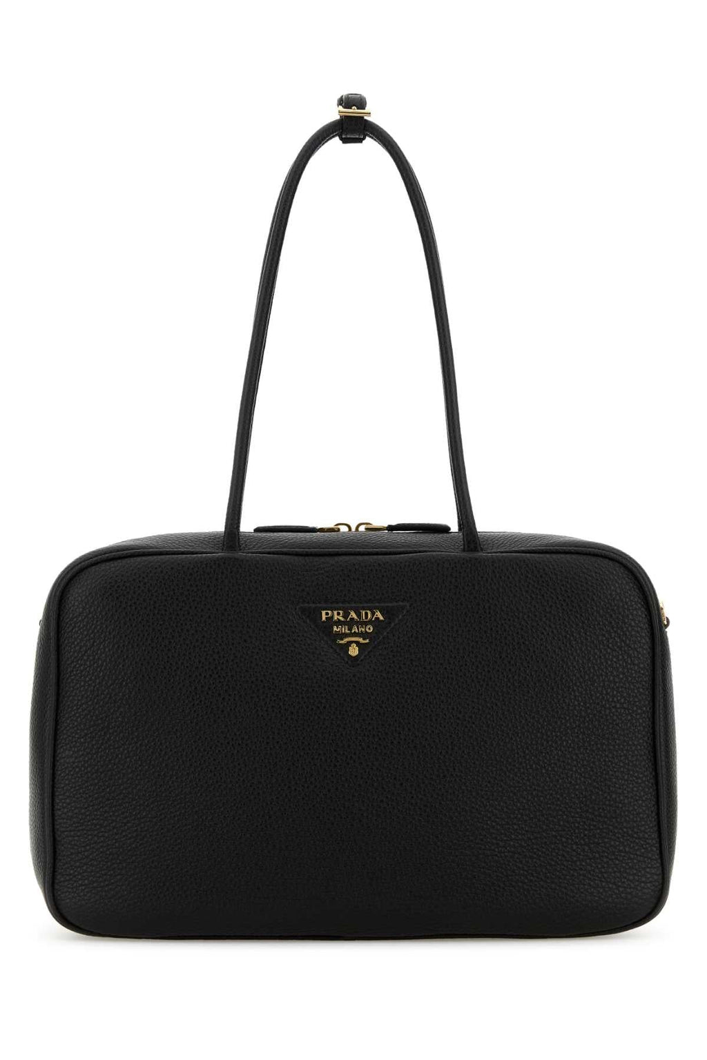 Prada Women Black Leather Shoulder Bag
