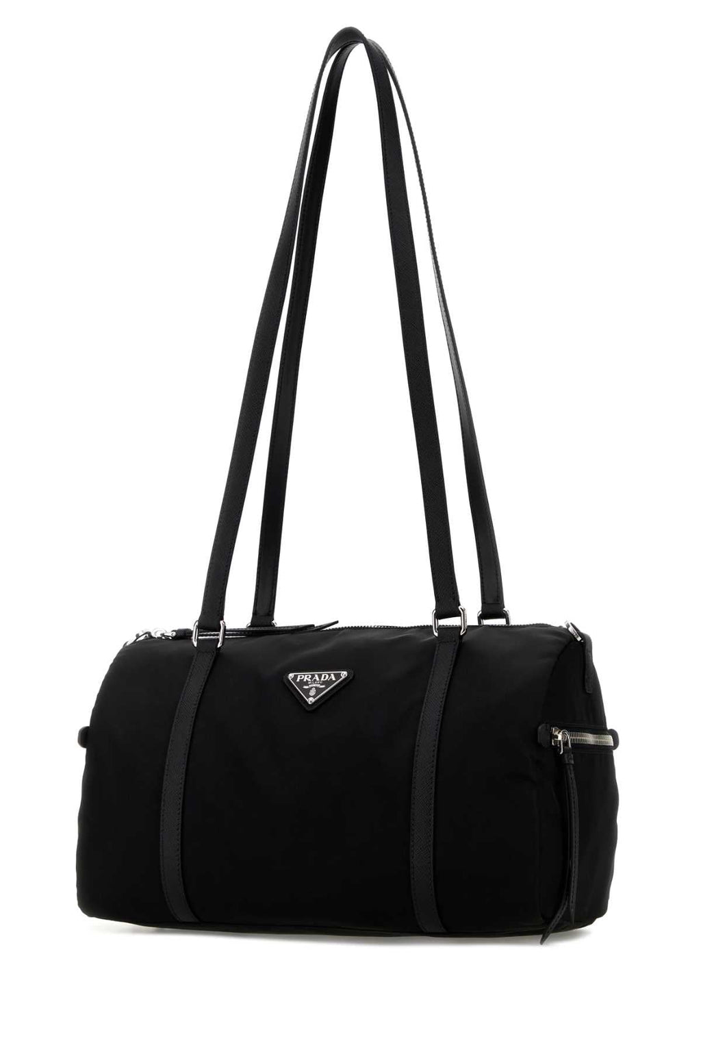 Prada Women Black Re-Nylon Large Shoulder Bag