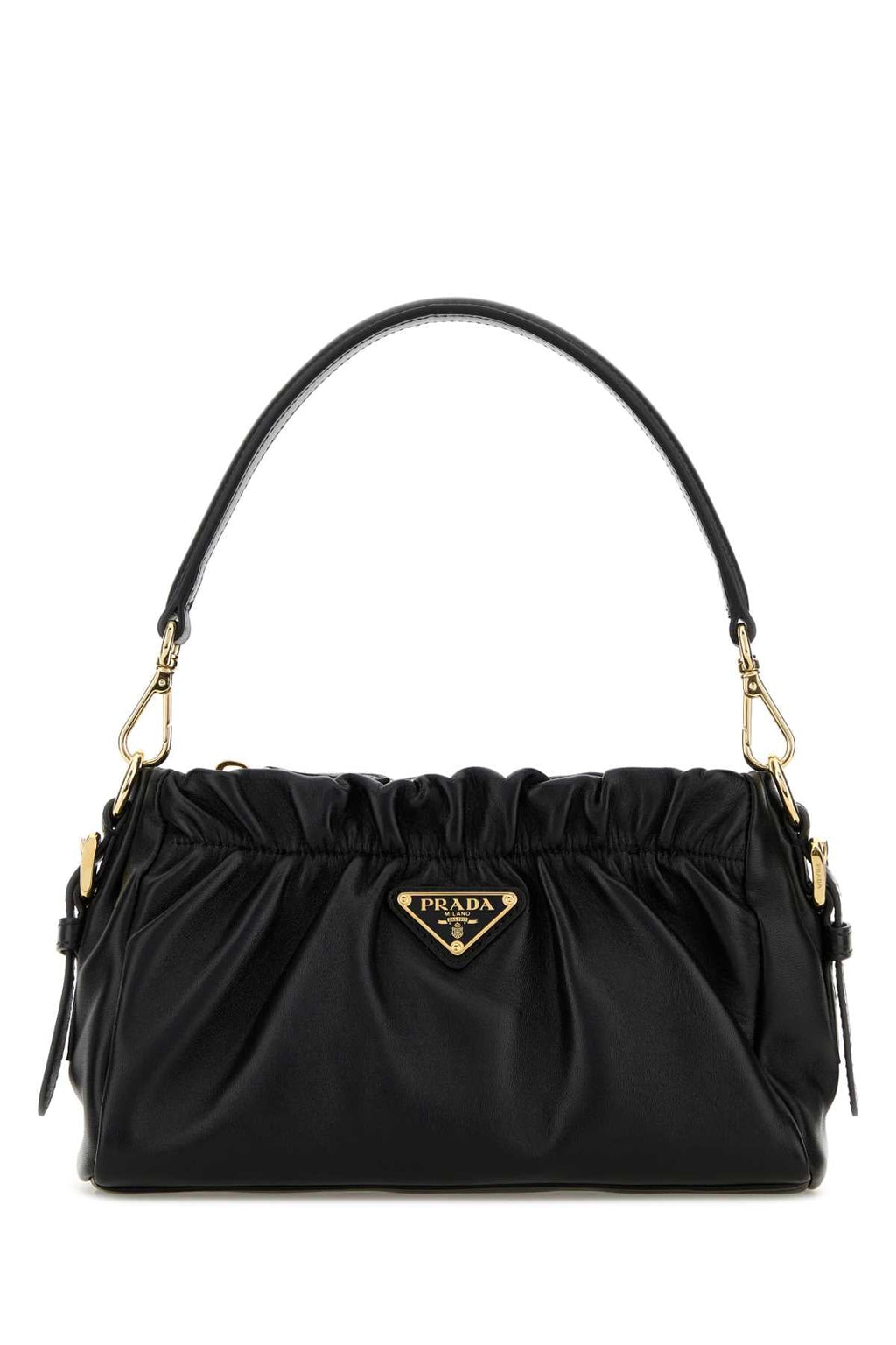 Prada Women Black Nappa Leather Handbag