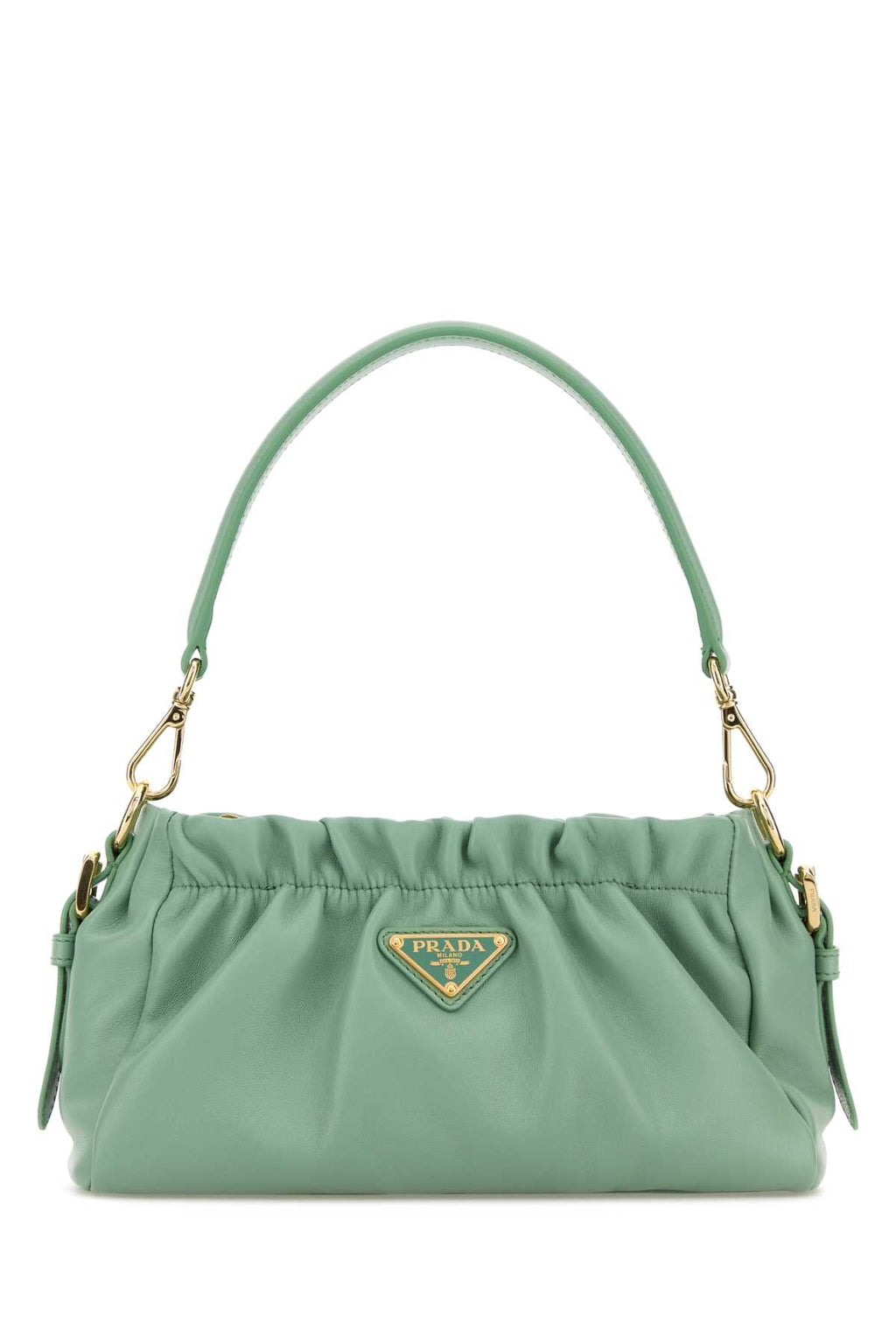 Prada Women Mint Green Nappa Leather Handbag