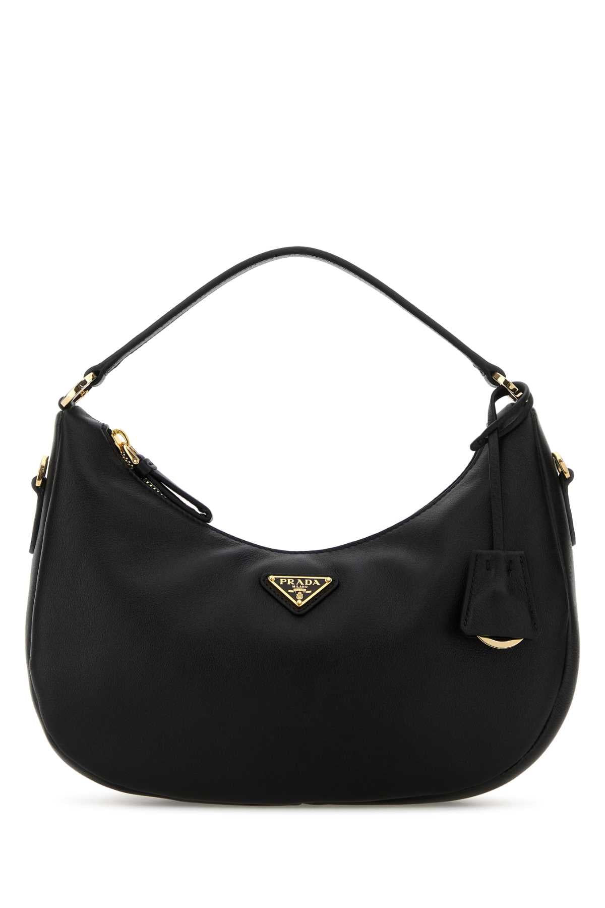 Prada Women Black Leather Handbag