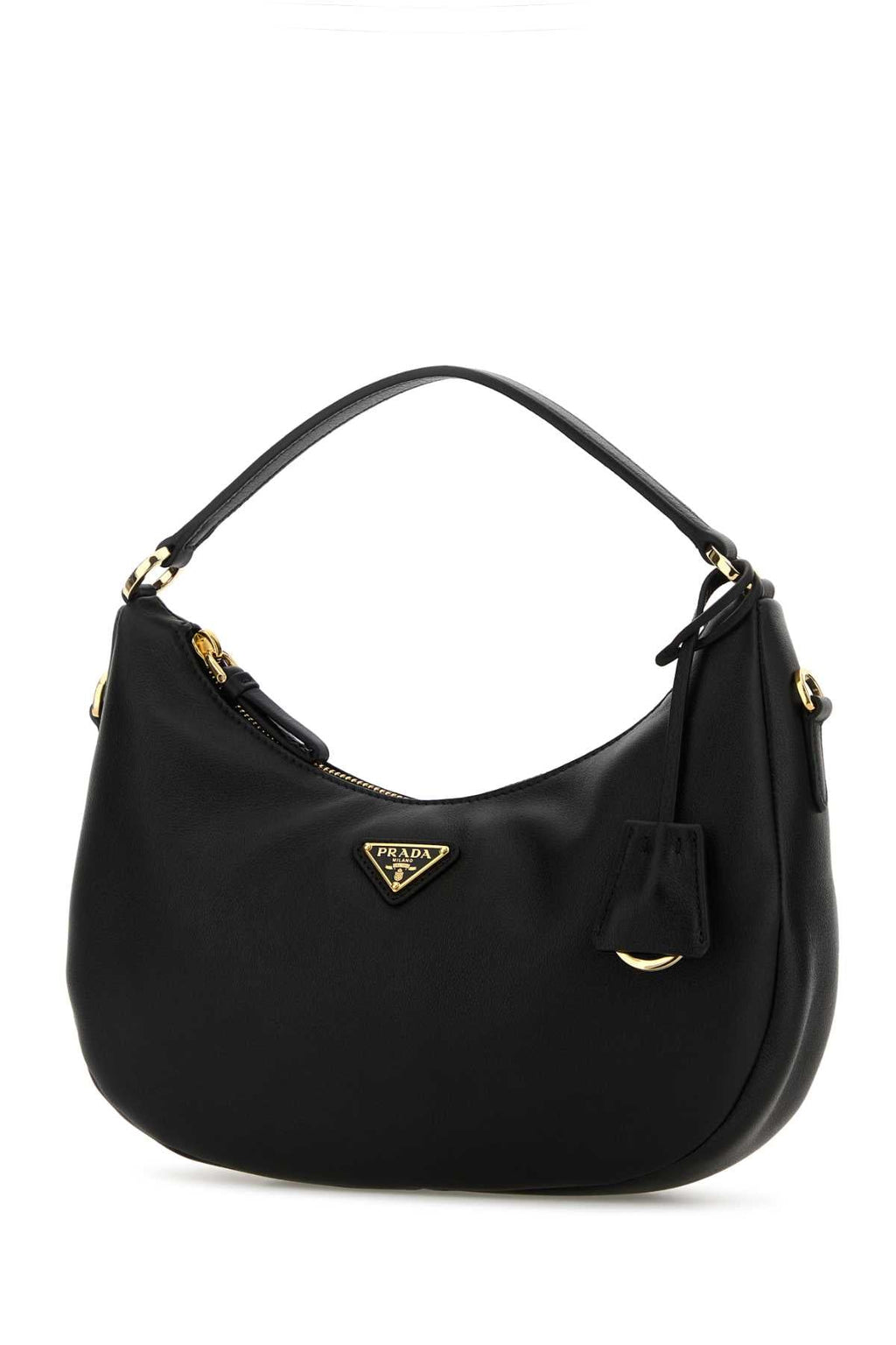 Prada Women Black Leather Handbag