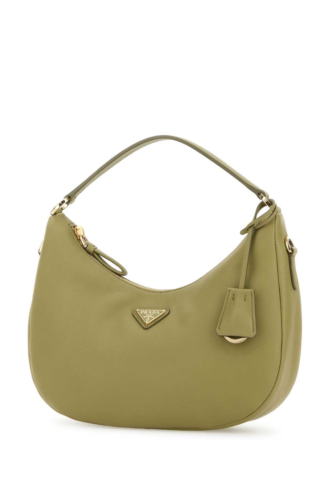 Prada Women Sage Green Leather Handbag