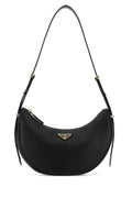 Prada Women Black Leather Shoulder Bag