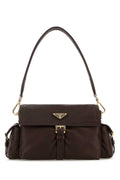 Prada Women Dark Brown Nappa Leather Prada Explore Shoulder Bag