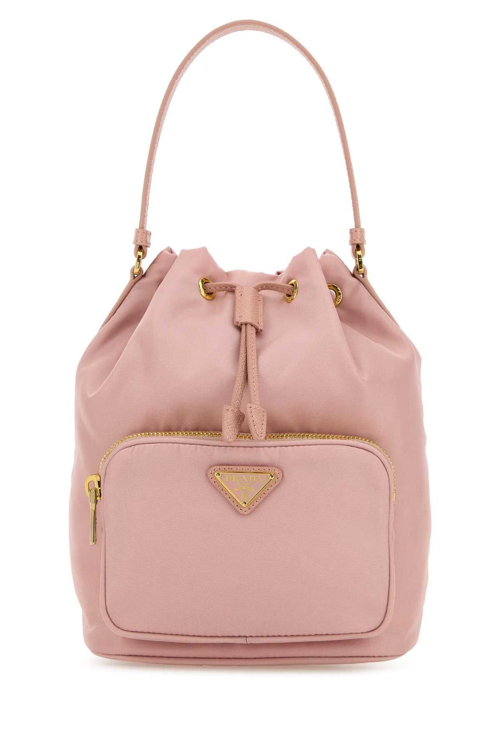 Prada Women Pink Re-Nylon Duet Bucket Bag