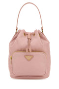 Prada Women Pink Re-Nylon Duet Bucket Bag