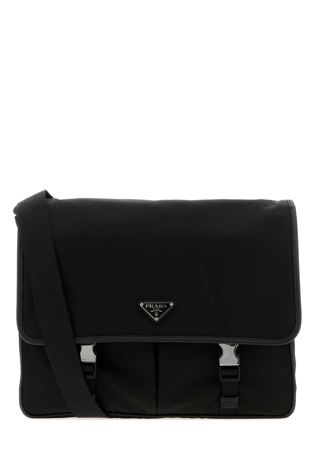 Prada Men Black Canvas Shopping Bag