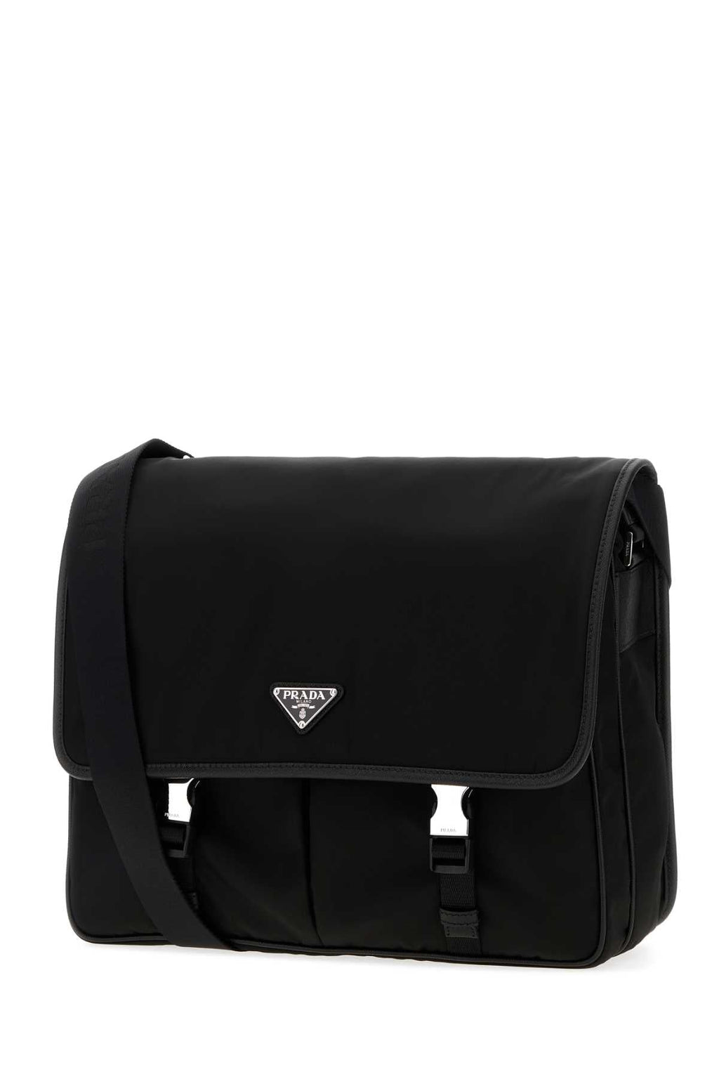 Prada Men Black Canvas Shopping Bag