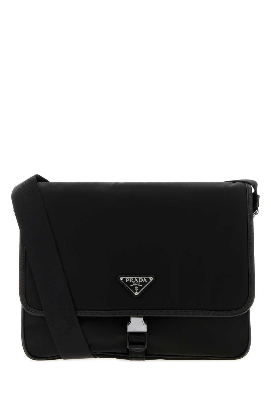 Prada Men Black Canvas Shopping Bag