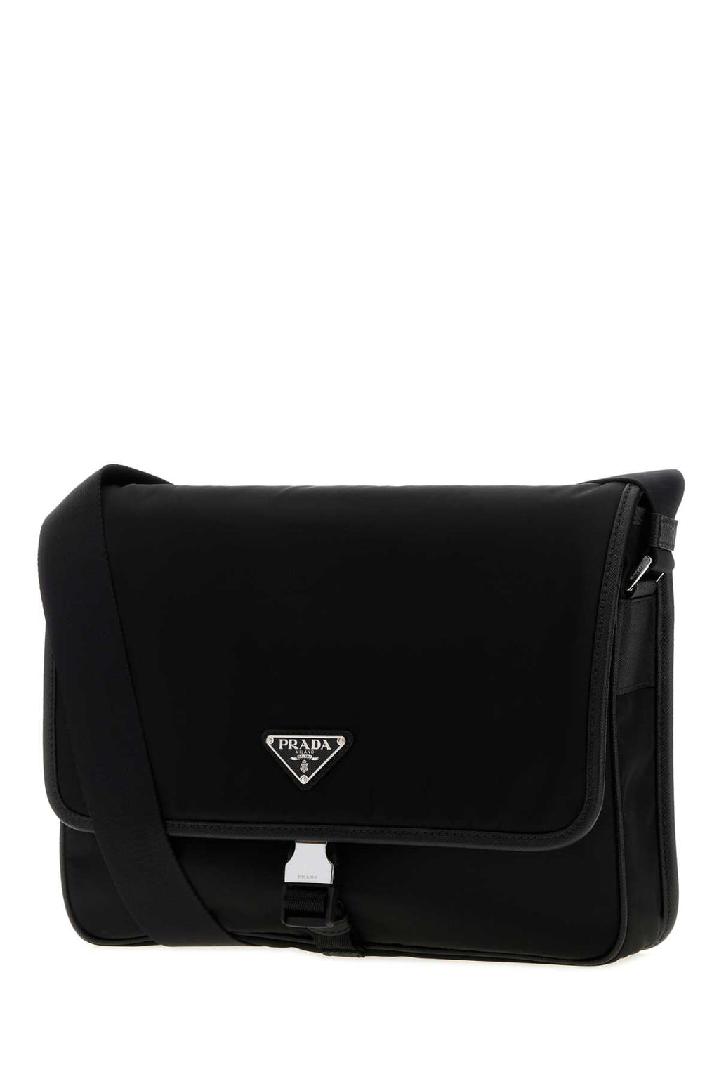 Prada Men Black Canvas Shopping Bag