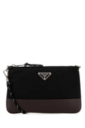 Prada Men Black Fabric Crossbody Bag
