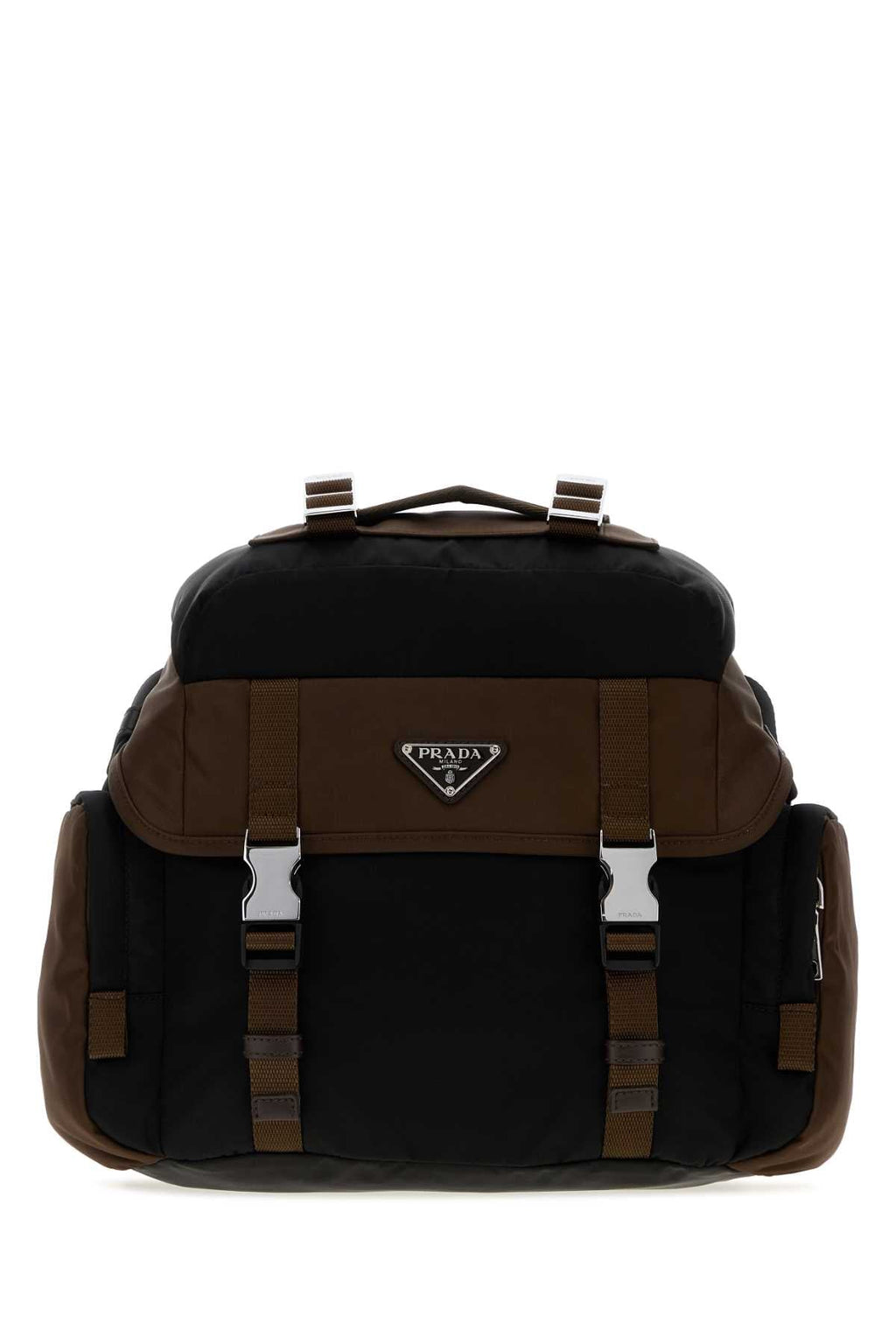 Prada Men Two-Tone Re-Nylon Crossbody Bag