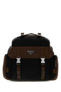 Prada Men Two-Tone Re-Nylon Crossbody Bag