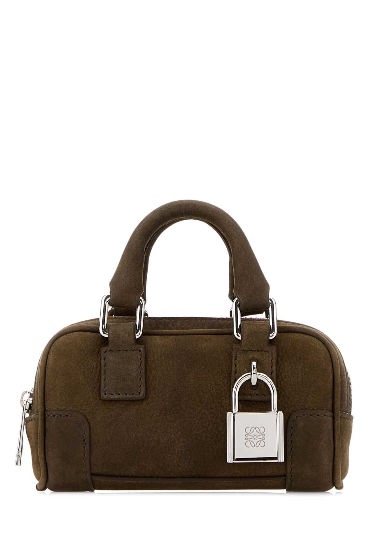 Loewe Women Mud Leather Nano Amazona Handbag
