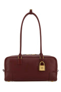 Loewe Women Burgundy Leather Amazona 31 Shoulder Bag
