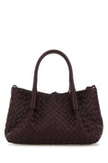 Bottega Veneta Women Grape Leather Small Pinacoteca Shopping Bag