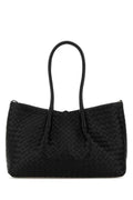 Bottega Veneta Women Black Leather Pinacoteca Reversible Shopping Bag