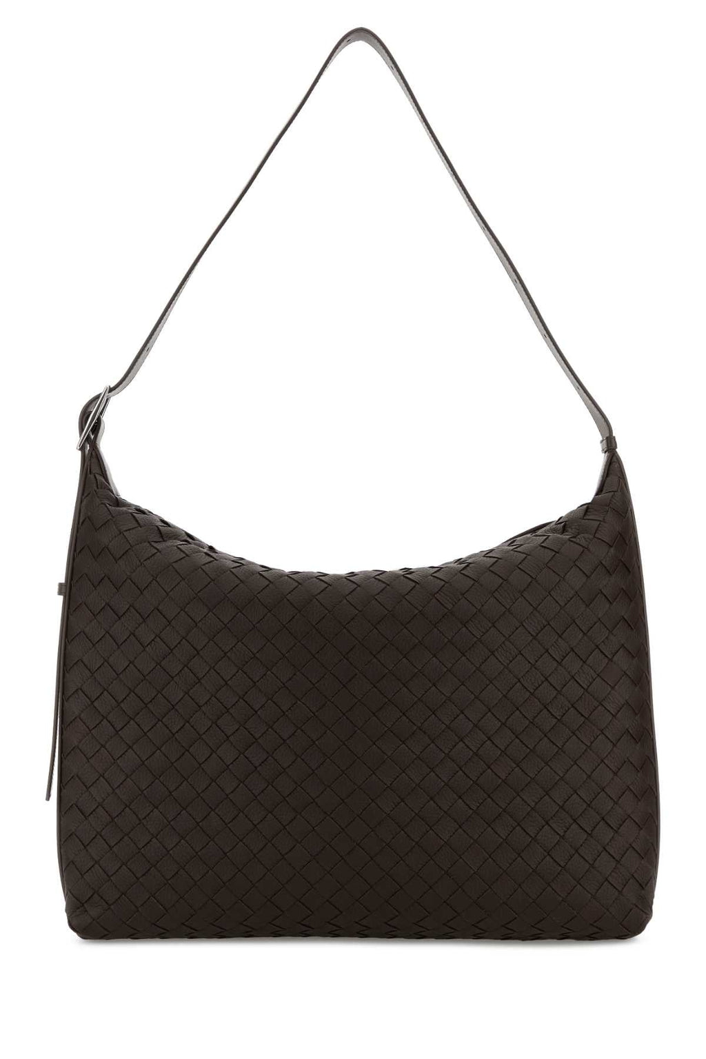Bottega Veneta Men Brown Leather Traveller Shoulder Bag