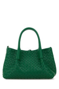 Bottega Veneta Women Green Leather Small Pinacoteca Shopping Bag