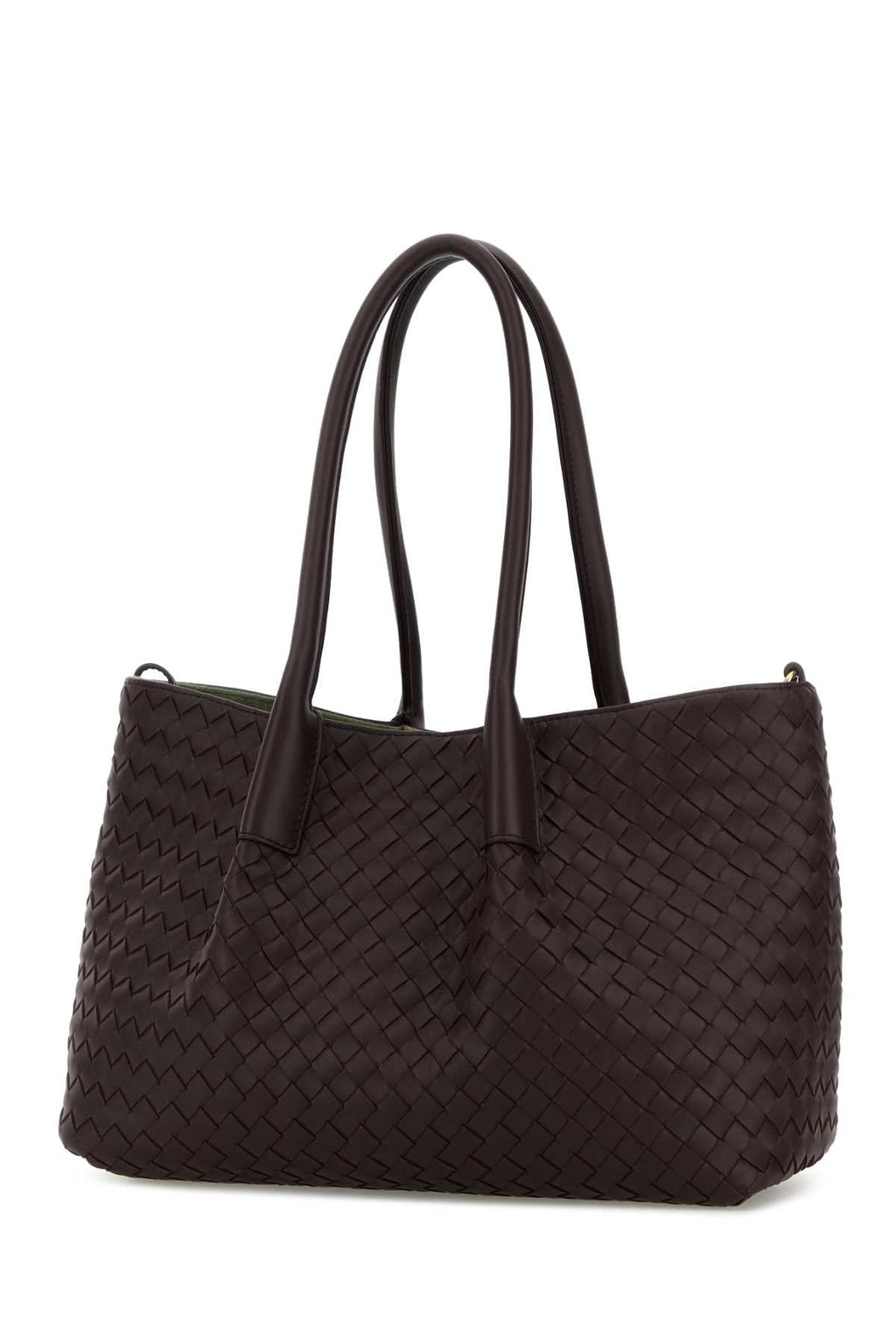 Bottega Veneta Women Grape Leather Pinacoteca Reversible Shopping Bag