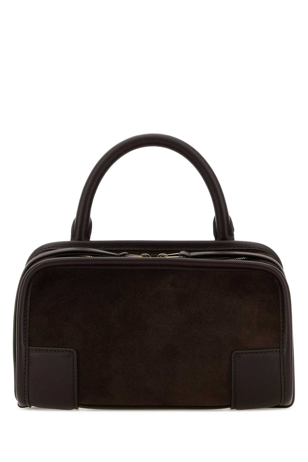 Loewe Women Dark Brown Leather Mini Amazona Handbag