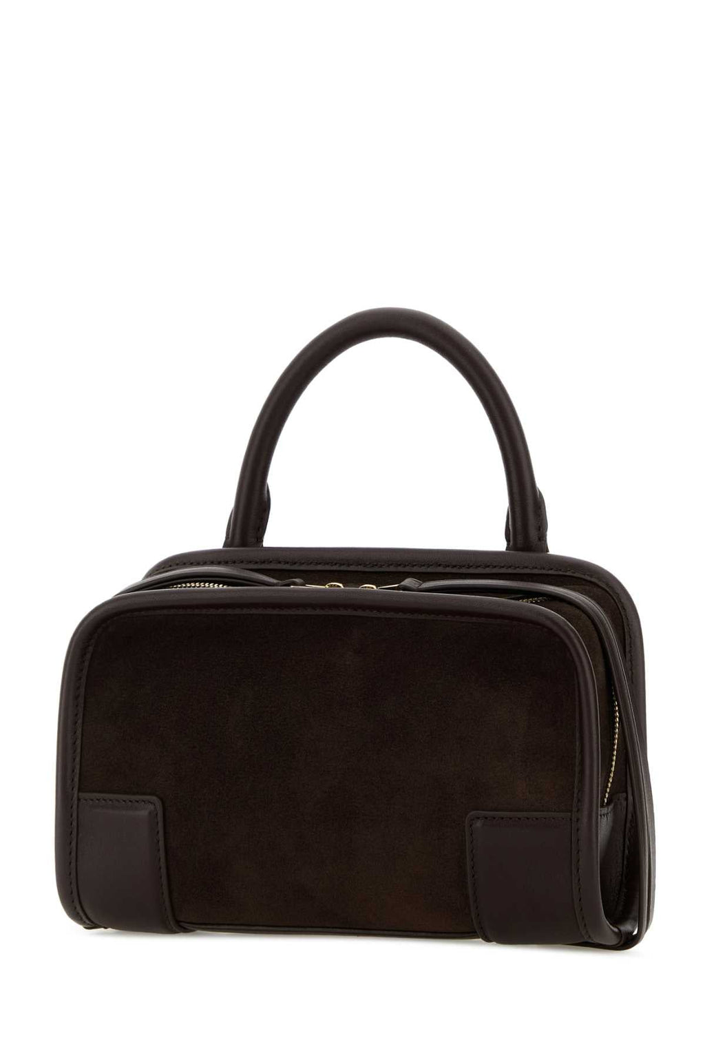 Loewe Women Dark Brown Leather Mini Amazona Handbag