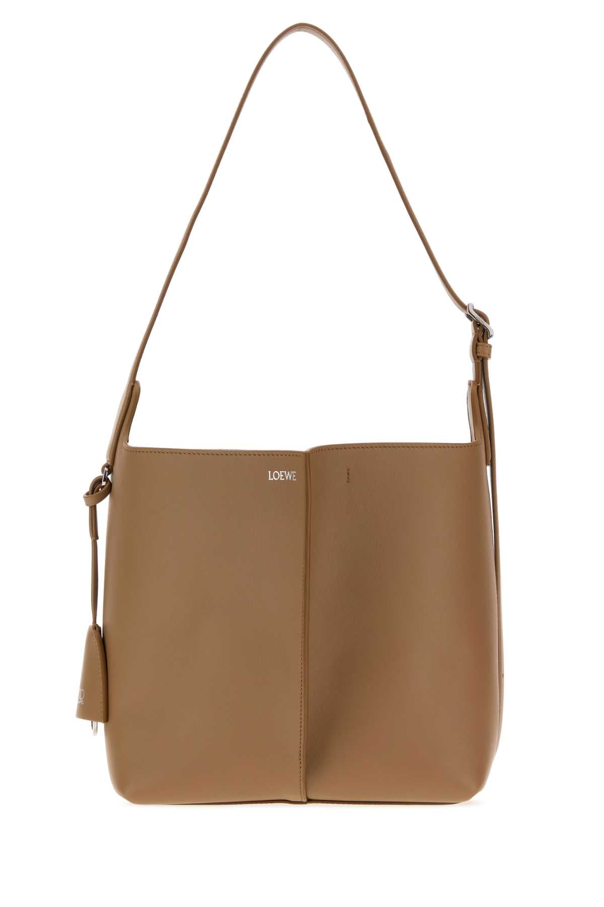 Loewe Women Camel Leather Medium Bilbao Bucket Bag