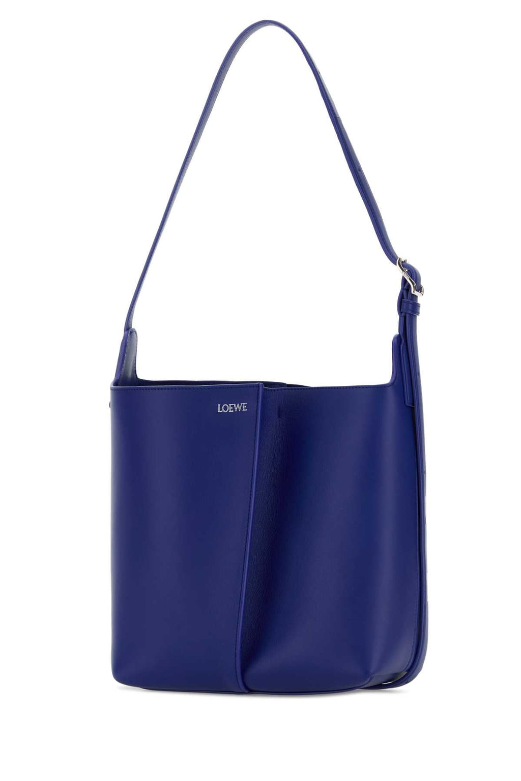 Loewe Women Blue Leather Medium Bilbao Bucket Bag