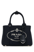 Prada Women Dark Blue Canvas Mini Prada Jardiniã¨Re Handbag