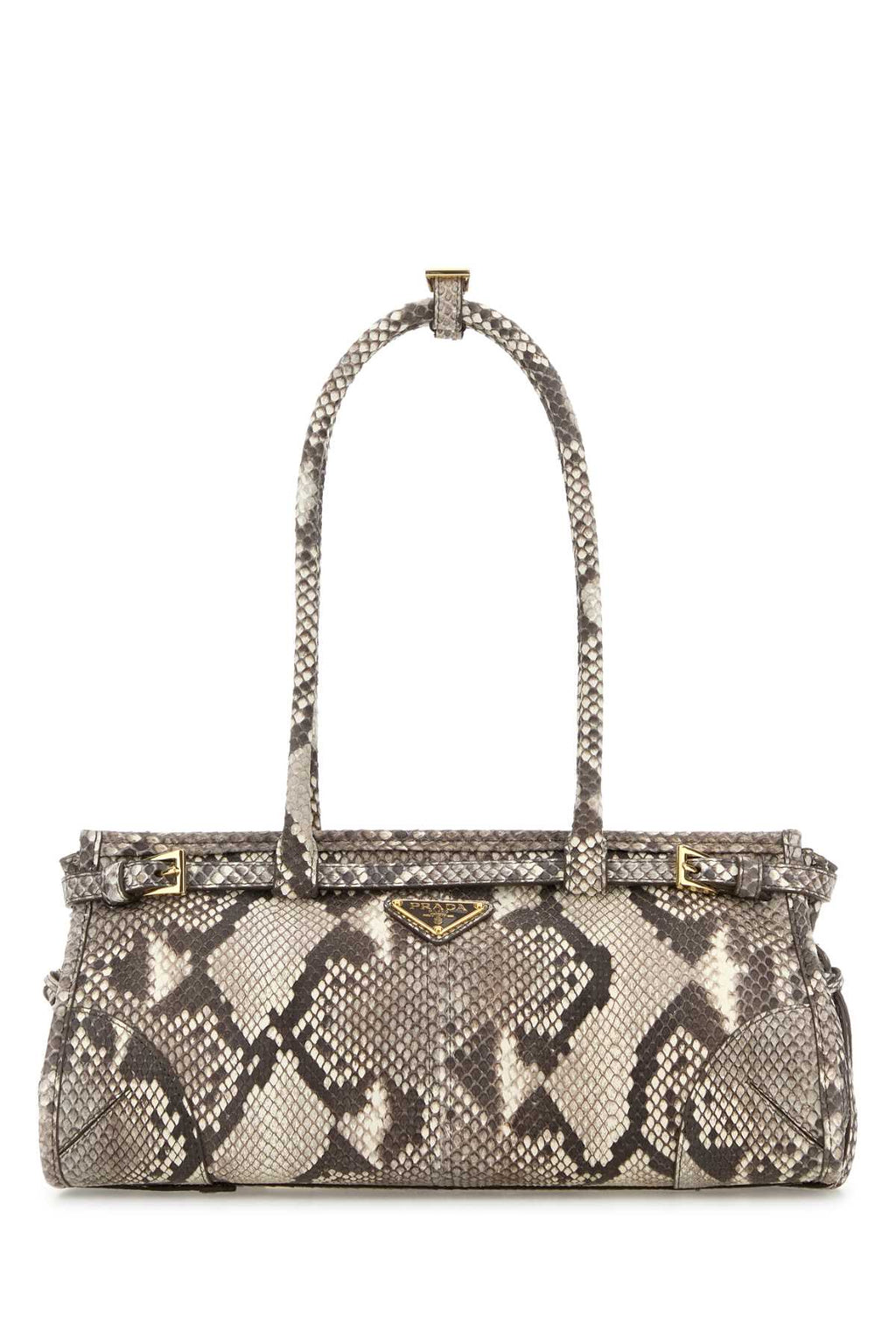 Prada Women Python Leather Medium Bonnie Shoulder Bag