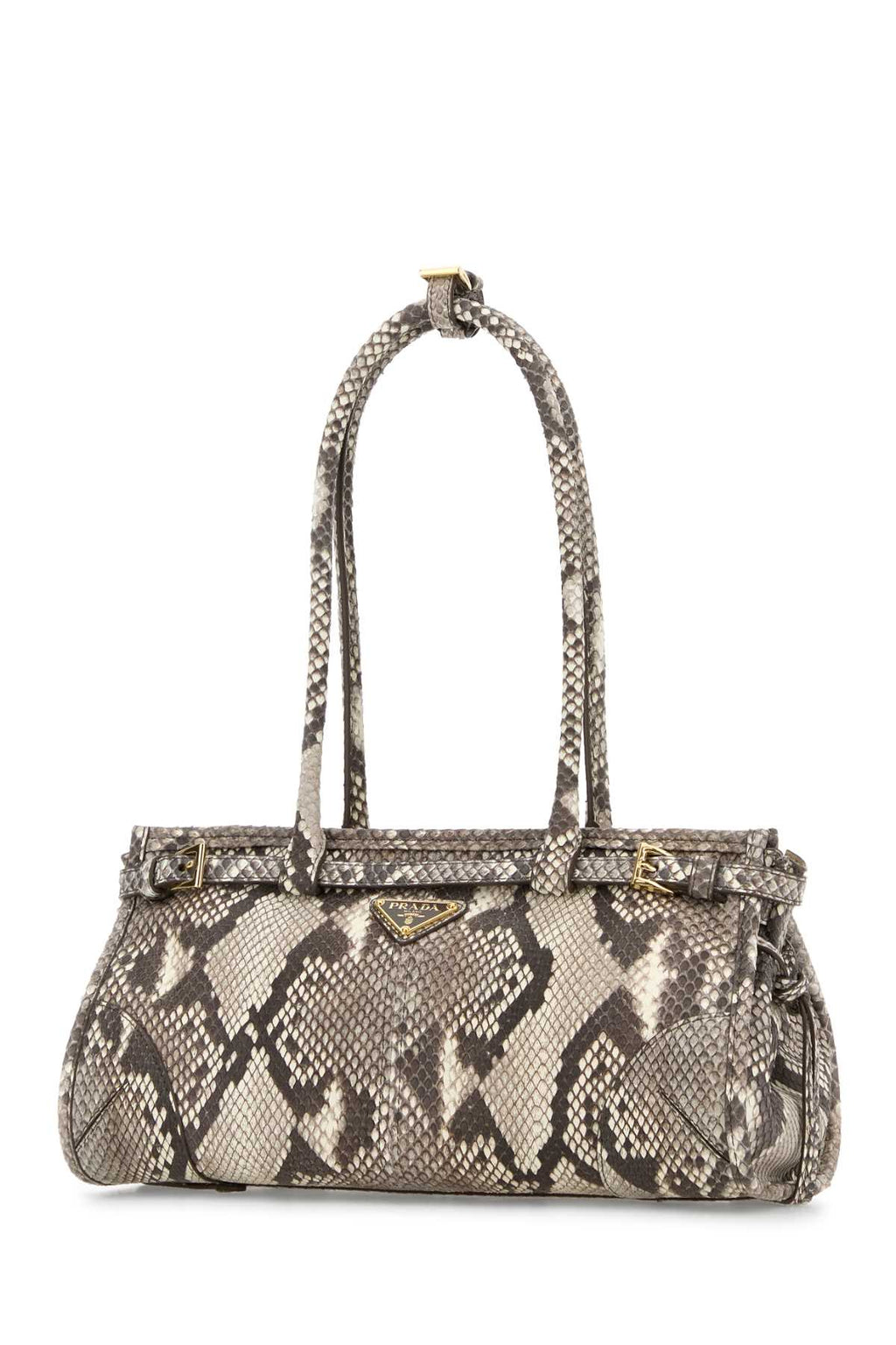 Prada Women Python Leather Medium Bonnie Shoulder Bag