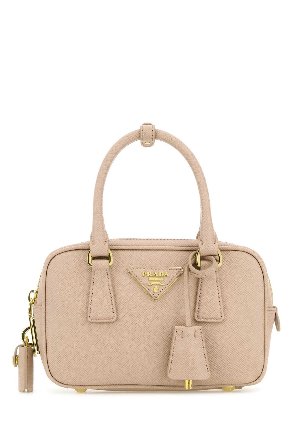 Prada Women Sand Leather Handbag