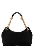 Prada Women Black Fabric Shopping Bag