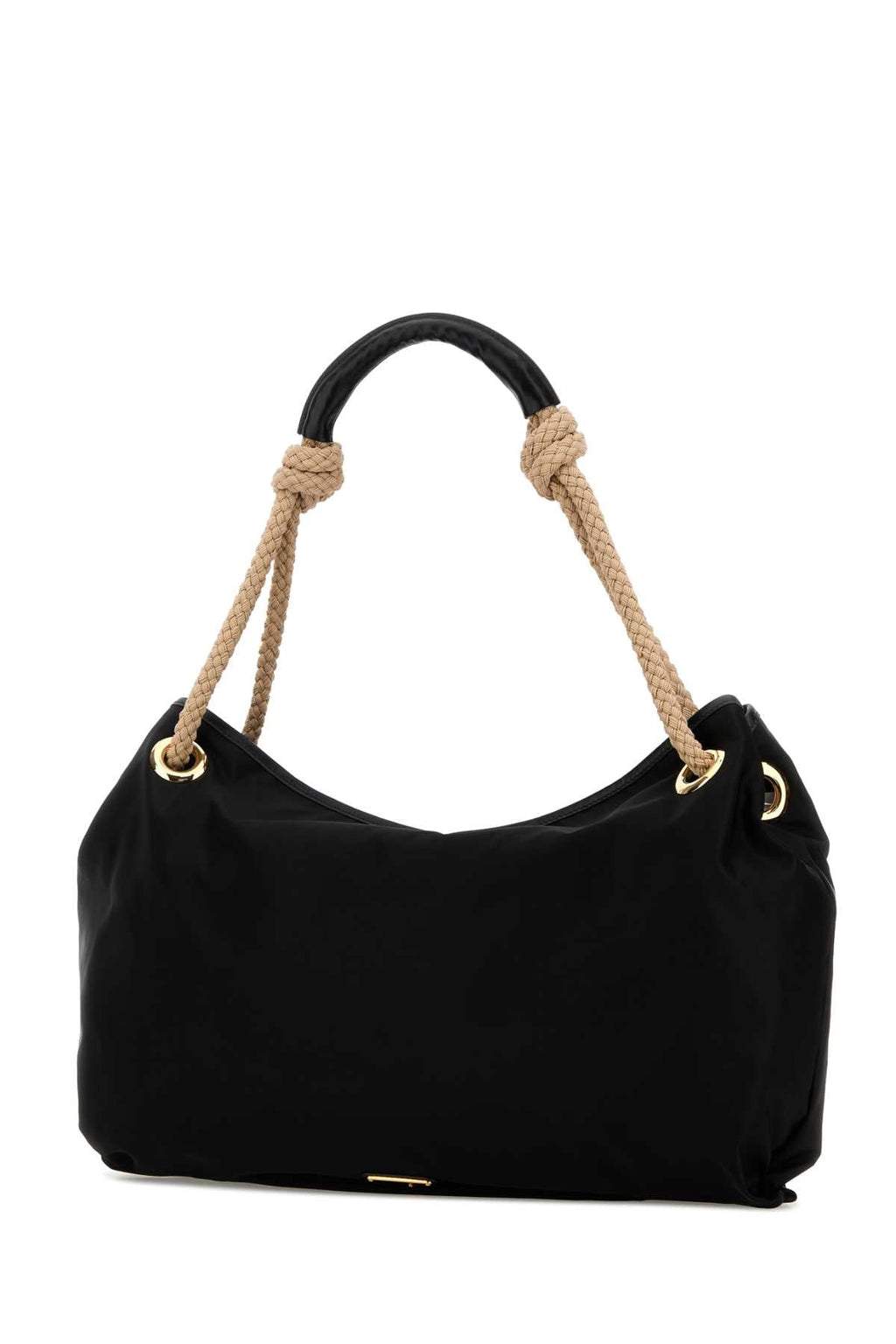 Prada Women Black Fabric Shopping Bag