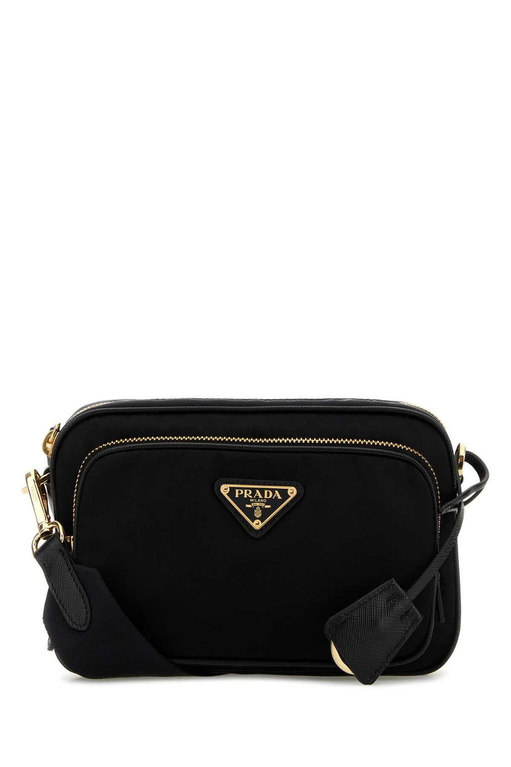 Prada Women Black Re-Nylon Crossbody Bag