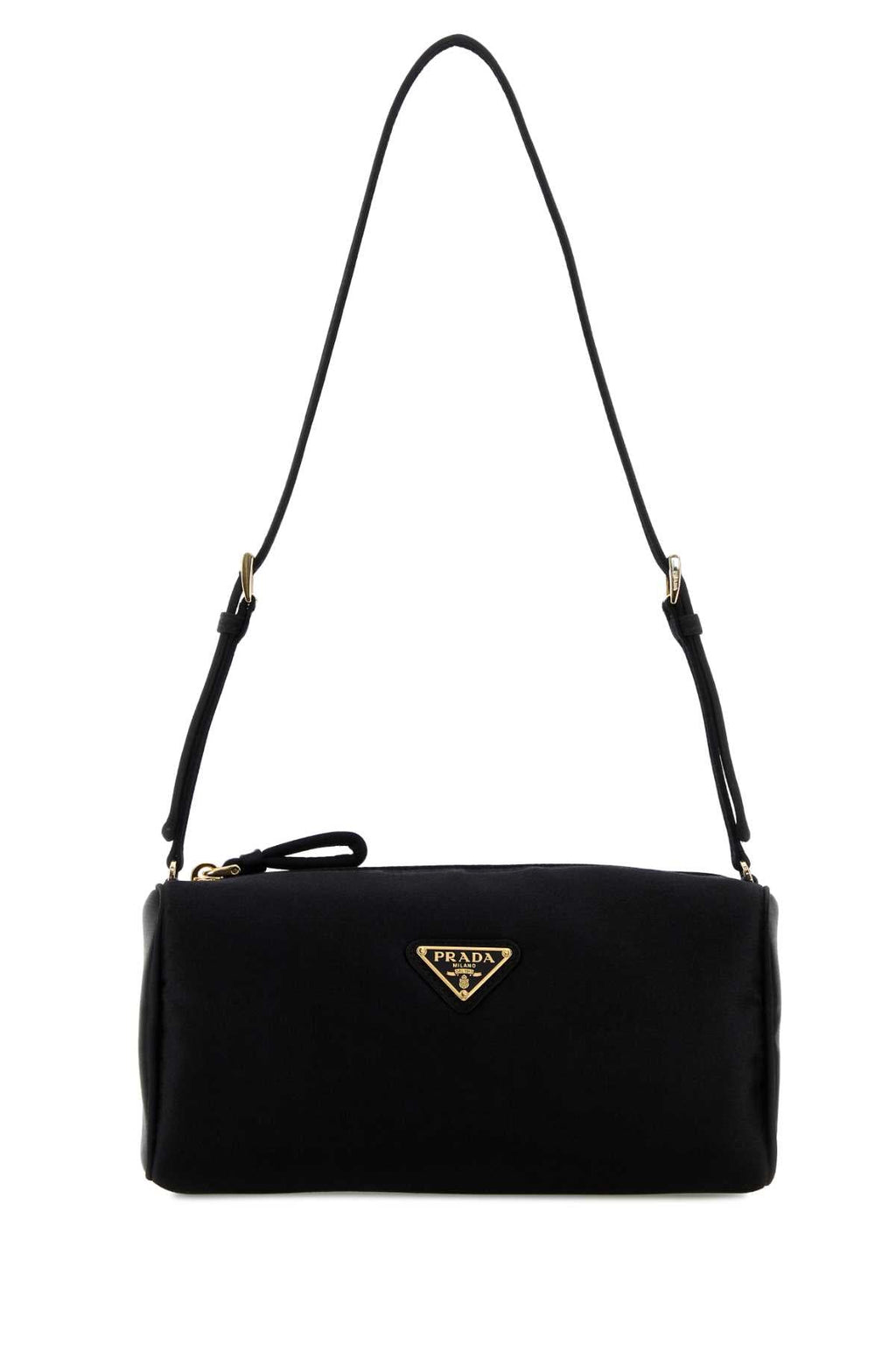 Prada Women Black Satin Mini Shoulder Bag