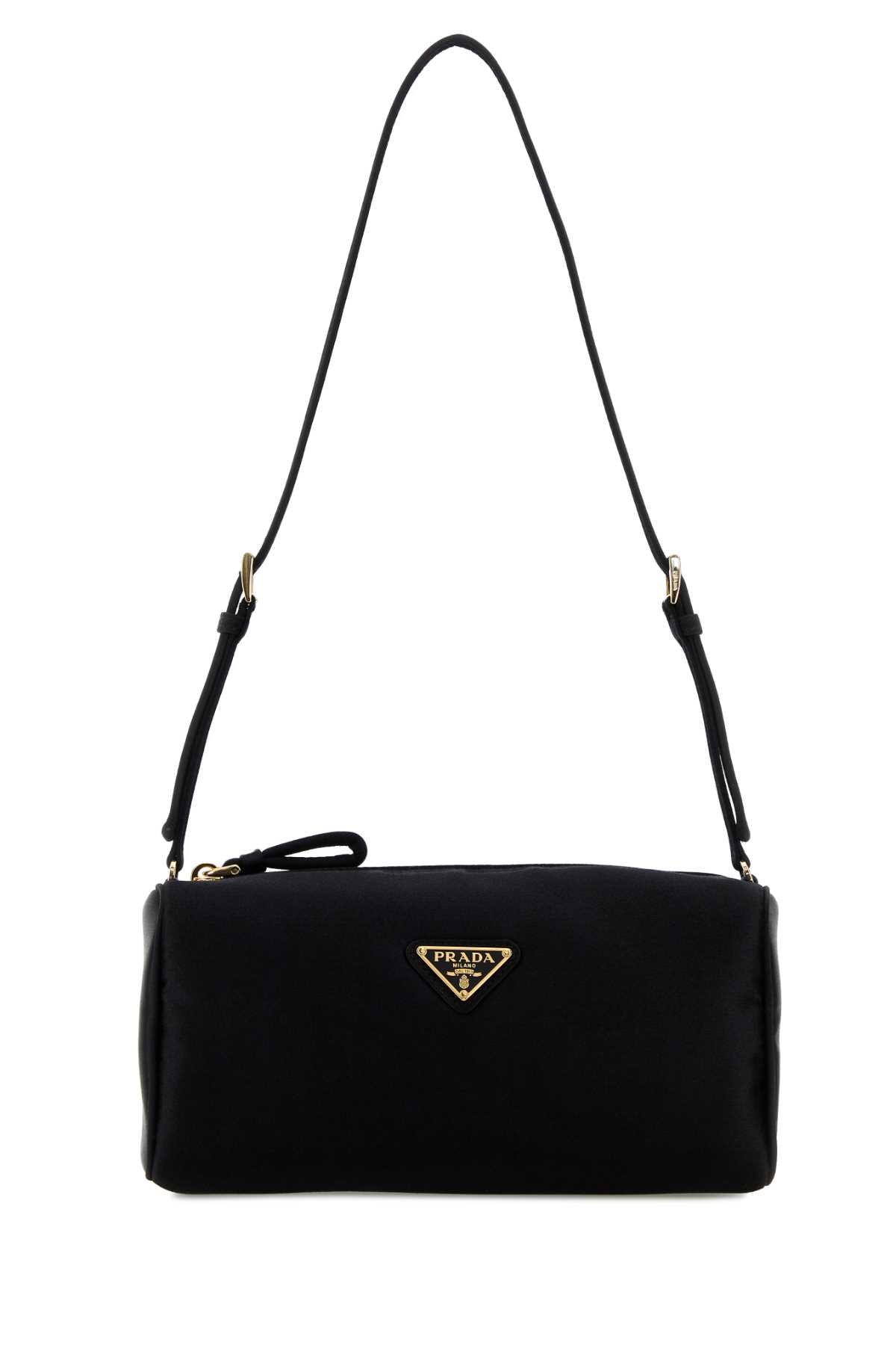 Prada Women Black Satin Mini Shoulder Bag