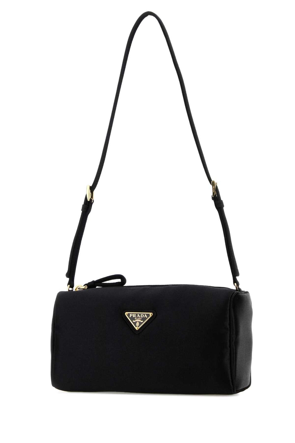 Prada Women Black Satin Mini Shoulder Bag