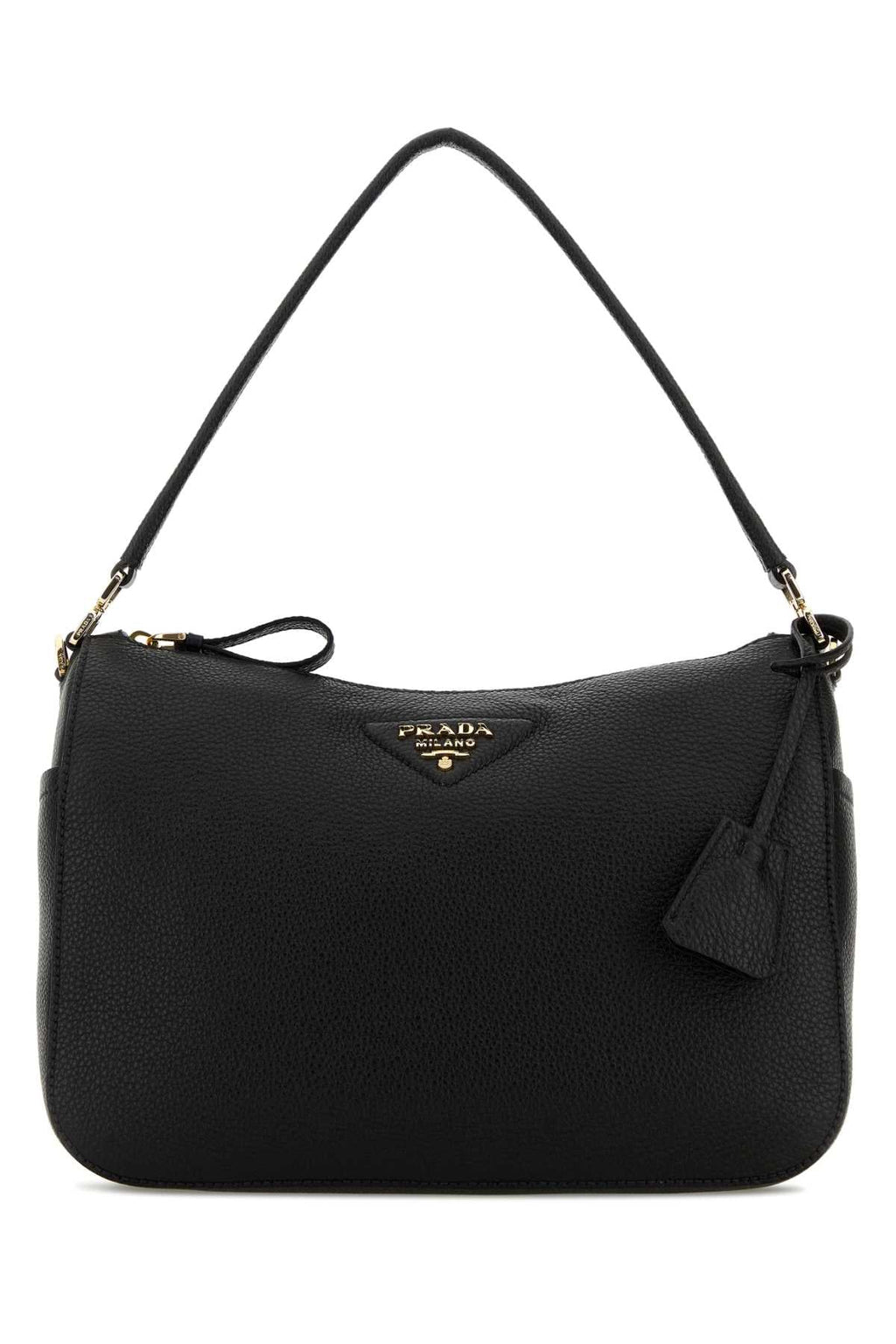 Prada Women Black Leather Medium Shoulder Bag
