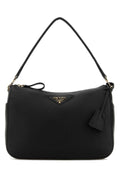 Prada Women Black Leather Medium Shoulder Bag