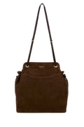 Prada Women Brow Suede Medium Prada Carry Bucket Bag