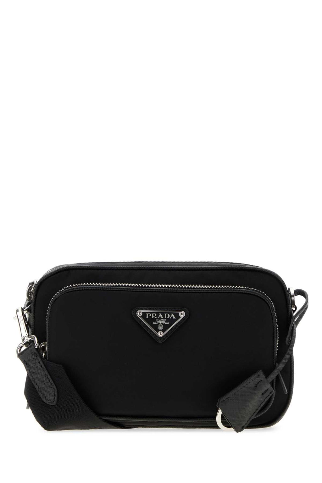 Prada Women Black Re-Nylon Crossbody Bag